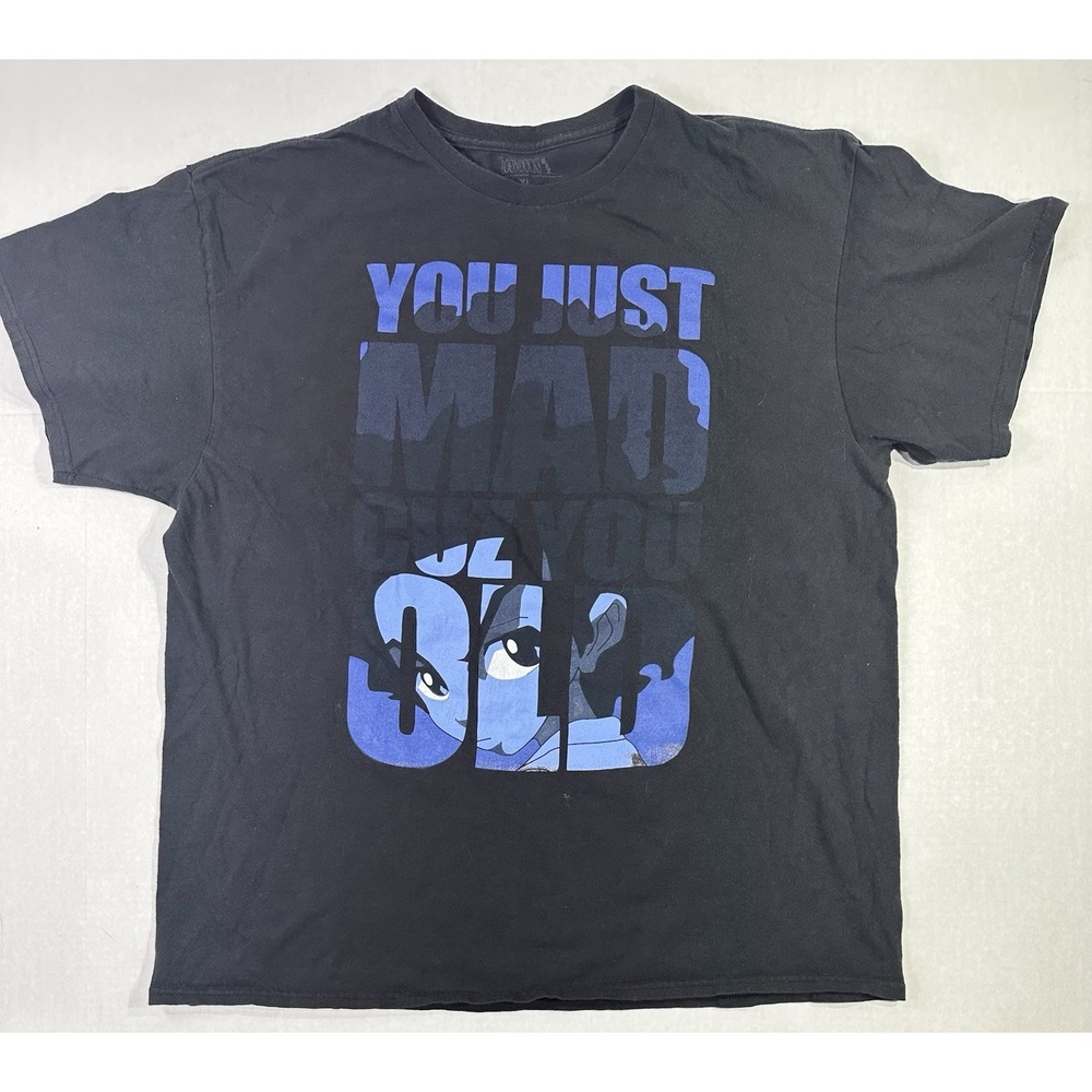 The Boondocks Huey Freeman "You Just Mad Cuz You Old" T-Shirt Black XL Adult